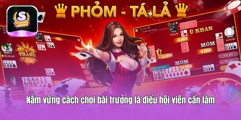 Nắm vững cách chơi bài trưởng là điều hội viên cần làm